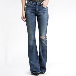 MM Vintage Studded Flare Jeans